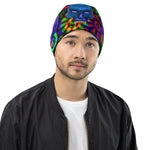 Load image into Gallery viewer, Purp Skull Neo Print Beanie
