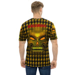 將圖片載入圖庫檢視器 Yellow Skull All Over Print Men&#39;s T-shirt
