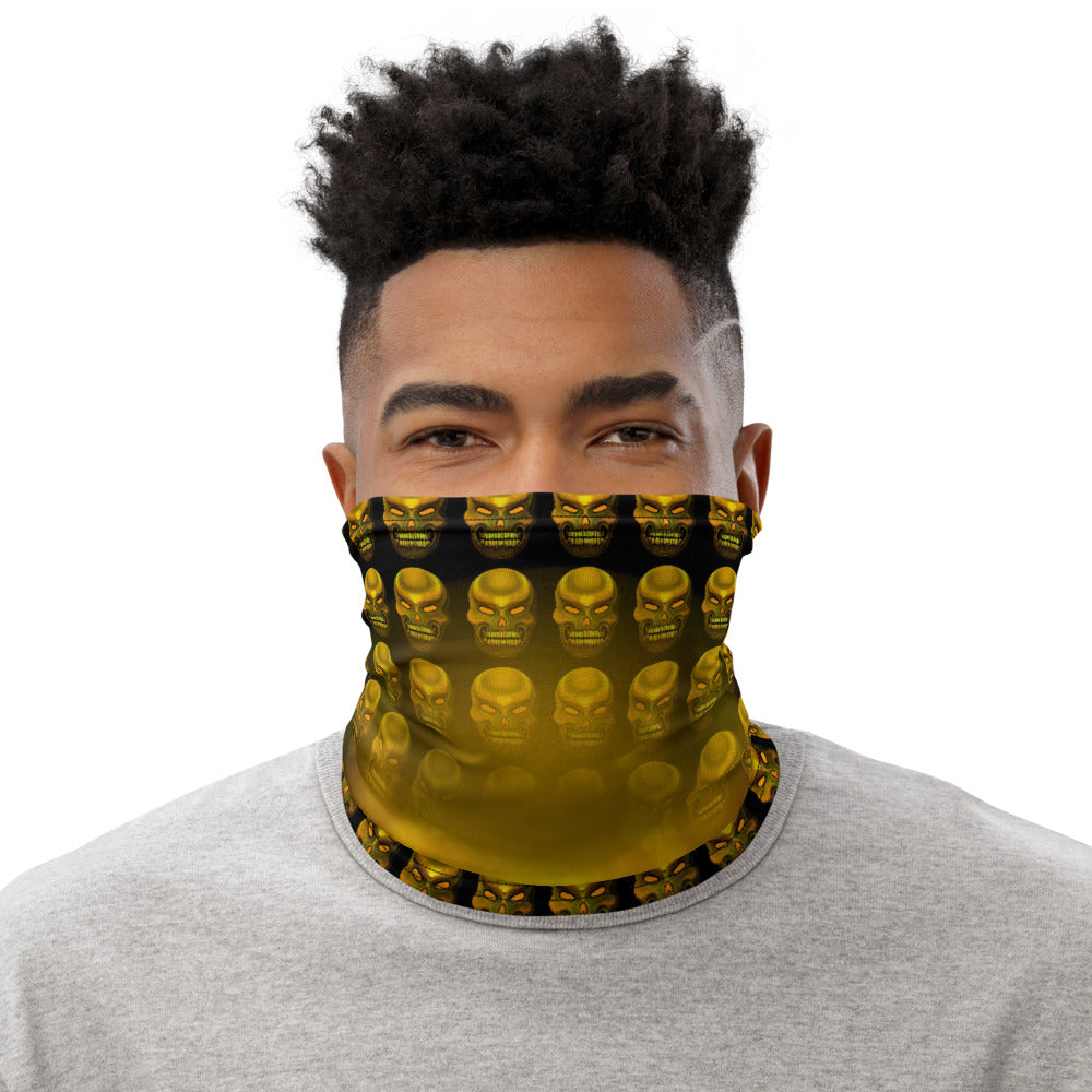 Yellow Skull Premium Neck Gaiter