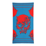 Load image into Gallery viewer, Red Skull over Blue Premium Neck Gaiter
